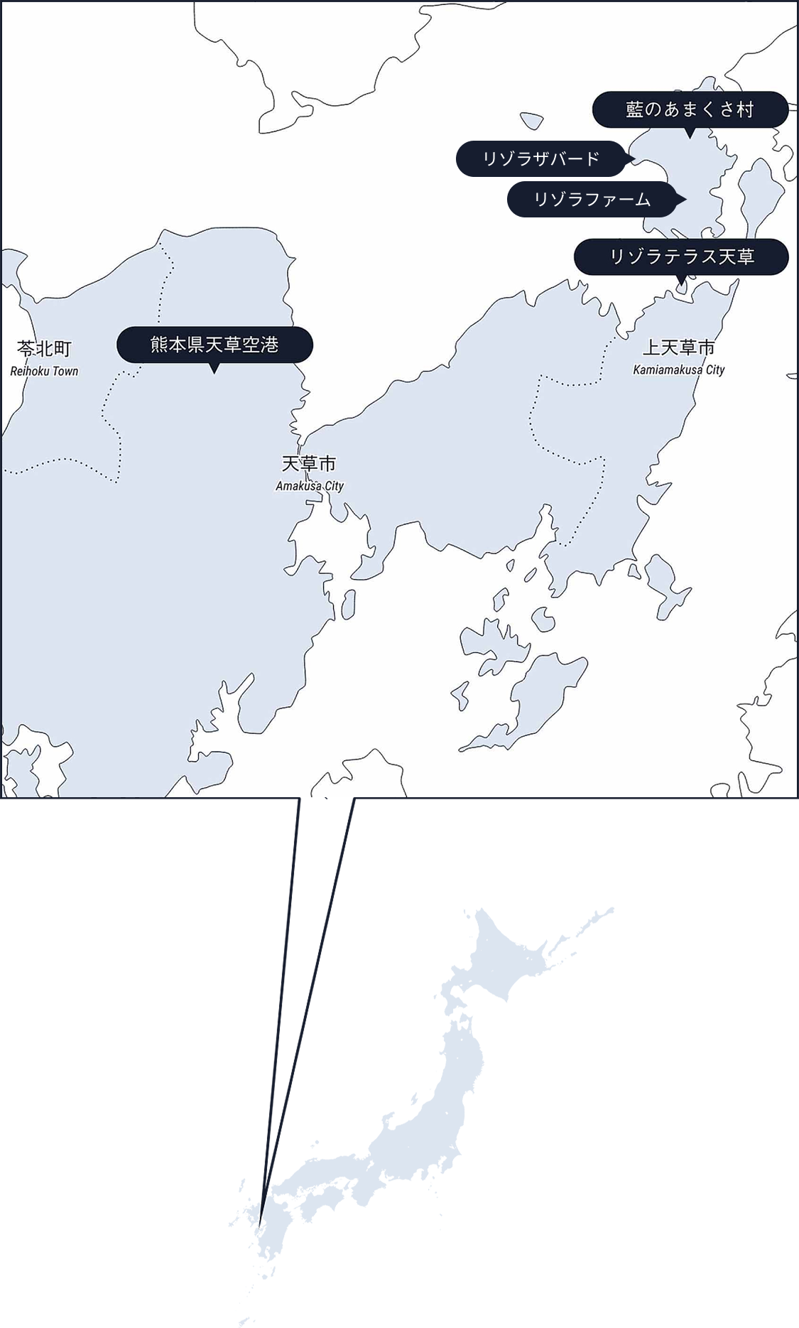 天草の地図